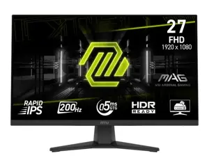 LCD Monitor MSI MAG 272F 27" Gaming Matte Panel IPS 1920x1080 16:9 200Hz 0.5 ms Colour Black MAG272F