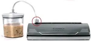 Caso vakuuminių indų rinkinys 01260, 3 talpyklos, baltos spalvos