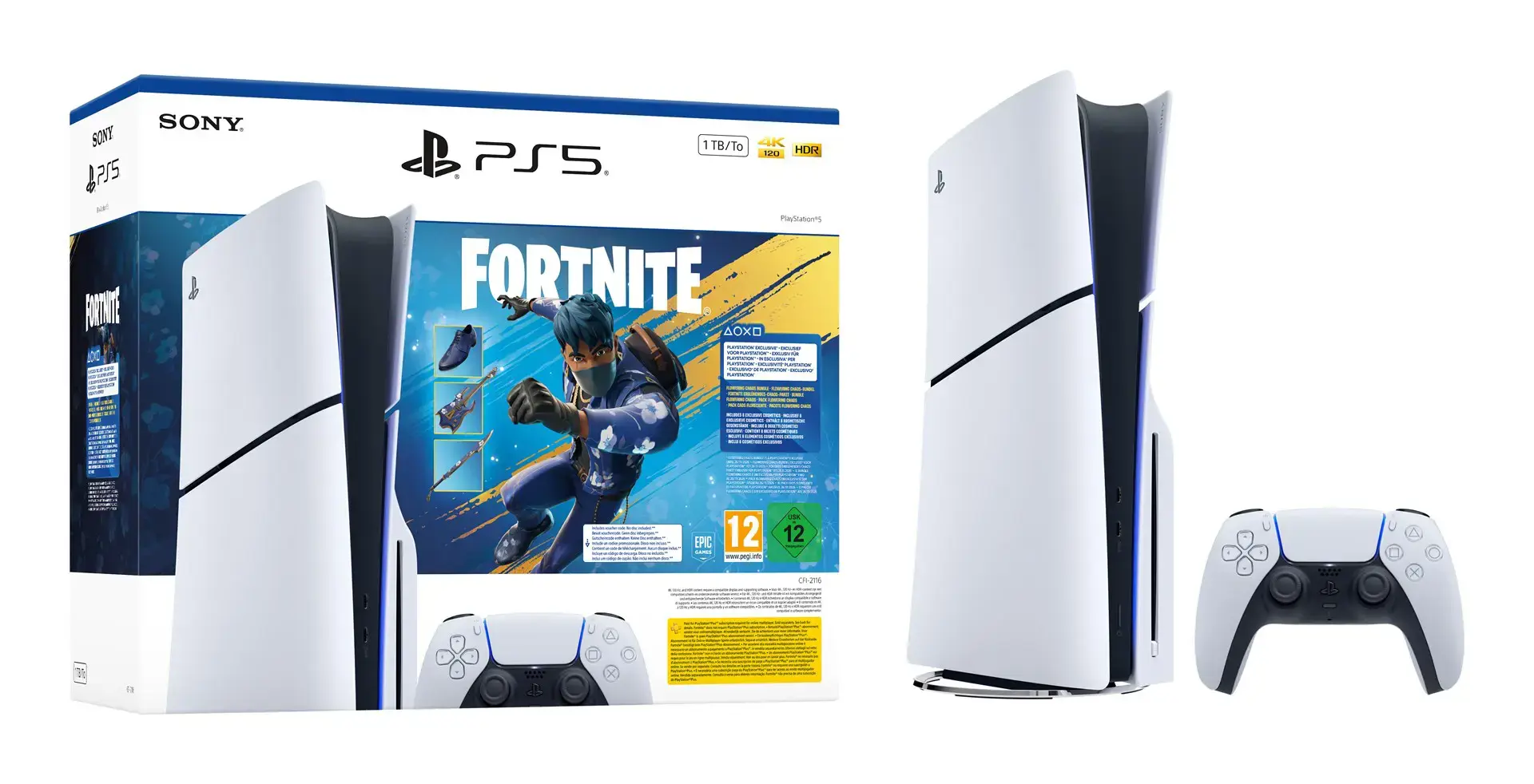 Sony PlayStation 5 Slim Console + Fortnite Blooming Chaos