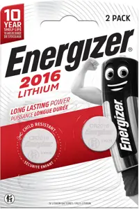 SPECIALIZUOTOS ENERGIZER BATERIJOS CR2016 2 VNT.