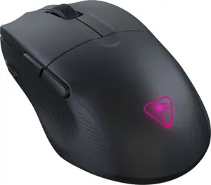Turtle Beach Pure Air - Ultra-Light Wireless Ergonomic RGB Gaming Mouse, 26K DPI Optical Sensor, 125 hour Battery, Dual Wireless System, TITAN Optical Switches, Bluetooth, RGB Illumination. Semi-translucent Black, Right-hand, Optical, RF Wireless + Bluetooth, 26000 DPI, Black, Translucent