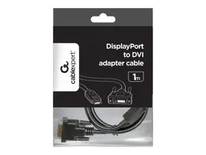 GEMBIRD CC-DPM-DVIM-1M Gembird kabelis Displayport (M) - > DVI-D (24+1) 1m
