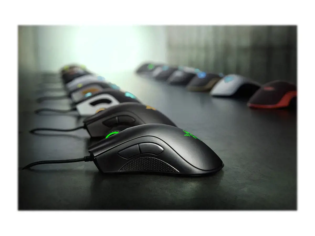 "Razer" žaidimų pelė DeathAdder Essential Ergonominė optinė pelė, balta, laidinė