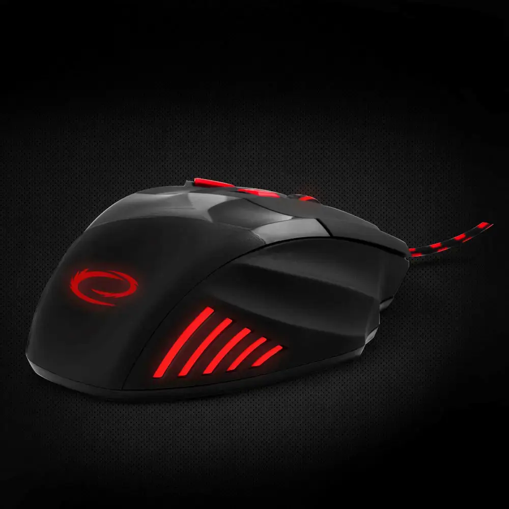 ESPERANZA EGM201R WIRED MOUSE FOR GAMERS 7D OPT. USB MX201 WOLF RED