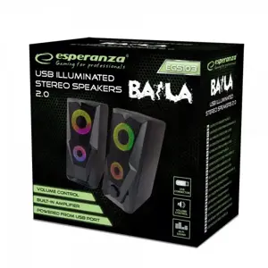 ESPERANZA GARSIAKALBIAI 2.0 USB VADOVAUJAMA VAIVORYKŠTĖ BAILA EGS103