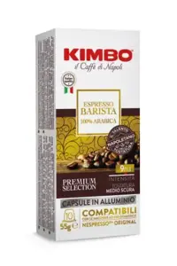 Kavos kapsulės KIMBO Barista Napoli Alu, 10 x 5,5 g