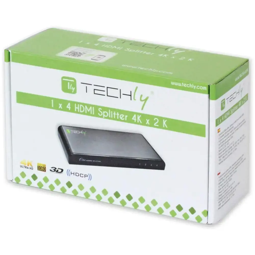 TECHLY 306653 Techly Audio/Video splitter HDMI 1/4 4K 2K 3D