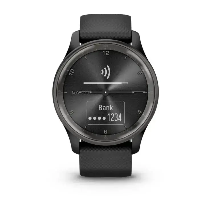 Garmin vivomove Trend Juoda, silikoninė
