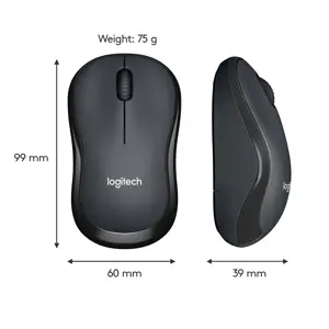 LOGITECH M220 Silent Black - 2,4 GHz - EMEA