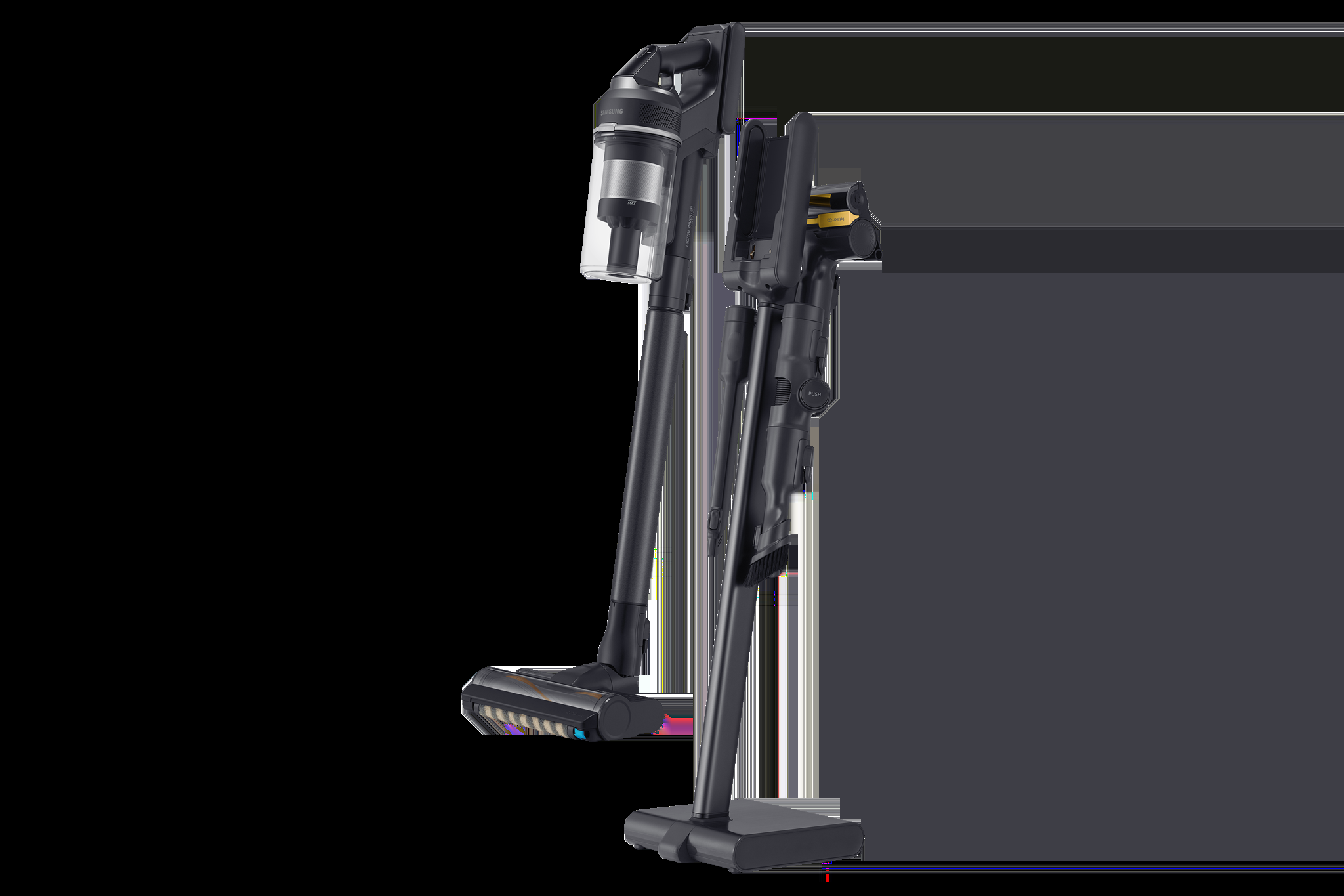 Samsung VS20C9554TK, Stick vacuum, Bagless, Black, 0.8 L, Dry, Cyclonic