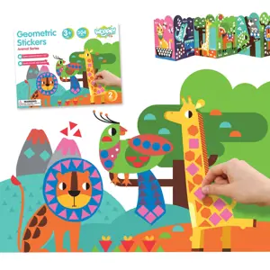 WOOPIE ART&FUN lipdukų rinkinys Match Shapes and Colours lipdukai gyvūnai 504 el.