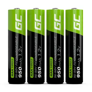 GREENCELL GR03 Žaliasis elementas 4x akumuliatorius AAA HR03 950mAh