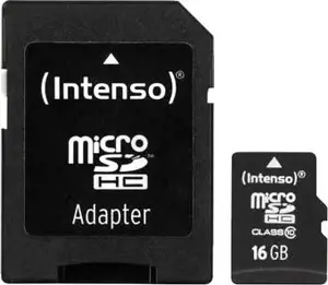 ATMINTIS MICRO SDHC 16GB C10/W/ADAPTERIS 3413470 INTENSO