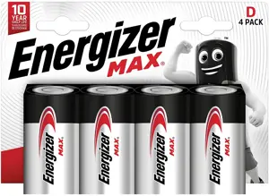 Energizer battery Max Alkaline D CHP4