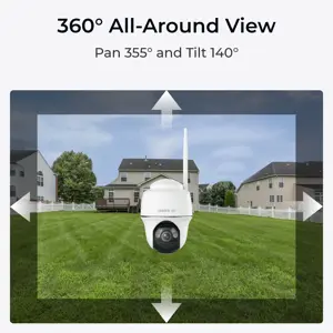 Reolink Argus Series B440 - 4K Outdoor Battery Camera, Pan & Tilt, Person/Vehicle/Animal Detection, Color Night Vision, IP security camera, Indoor & outdoor, Wireless, Ceiling, White, Dome