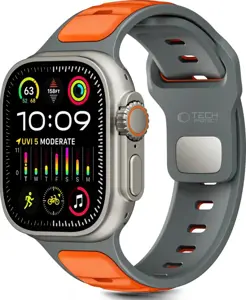 Tech-Protect watch strap IconBand Line Apple Watch 44/45/46/49mm, grey/orange
