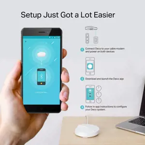 "TP-Link AC1300 Deco" viso namų tinklo "Mesh Wi-Fi" sistema, balta, vidinė, 0 - 40 °C, -40 - 70 °C, 10 - 90 %, 5 - 90 %