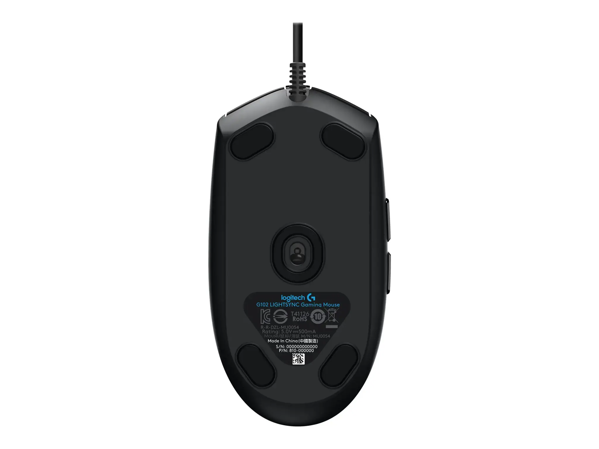 LOGITECH G102 LIGHTSYNC - JUODA - EER