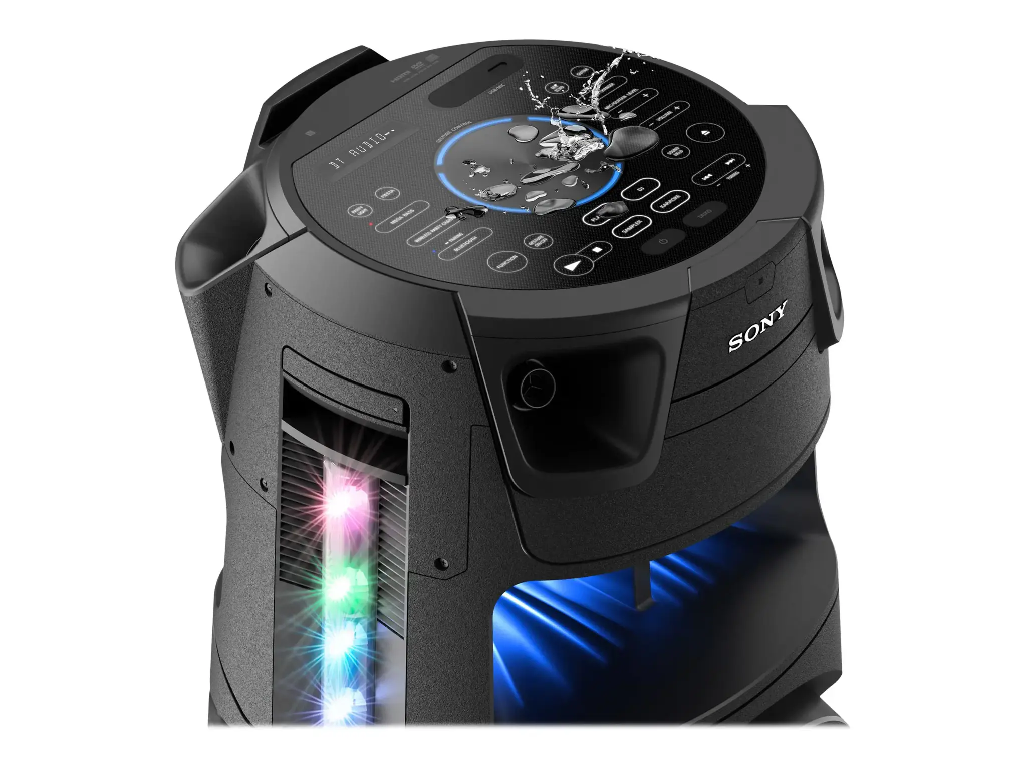 "Sony" didelės galios garso sistema MHC-V73D USB prievadas, FM radijas, NFC, "Bluetooth