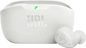 JBL belaidės ausinės "Wave Buds", baltos spalvos