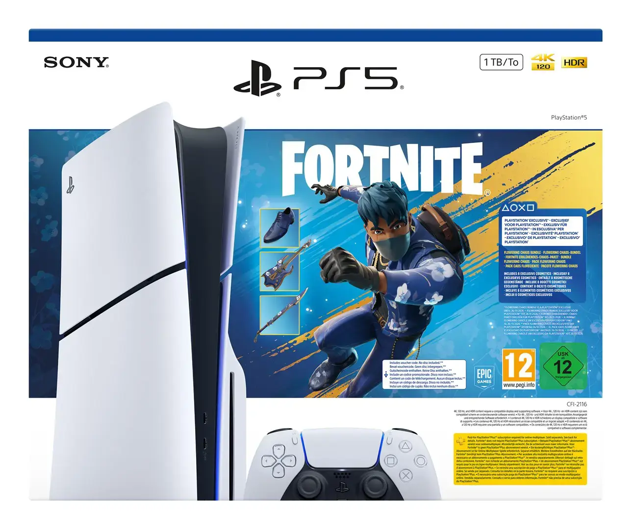 Sony PlayStation 5 Slim Console + Fortnite Blooming Chaos