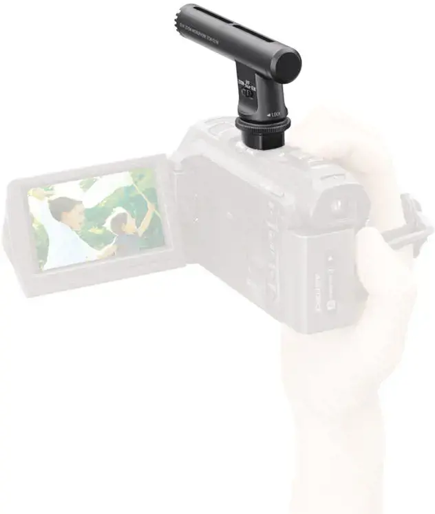 Sony ECM-GZ1M, Skaitmeninio fotoaparato mikrofonas, laidinis, juodas