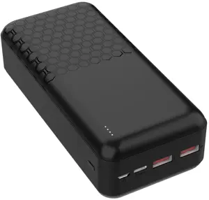 Platinet akumuliatorių baterija 30000mAh PD QC, juoda (45933)