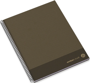 A4 Hardcover Sp Bk 100sh Kraft Lin