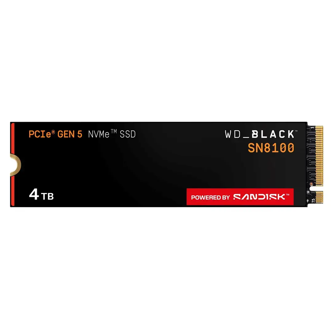 Western Digital Black SN8100 4 TB M.2 PCI Express 5.0 NVMe TLC 3D NAND