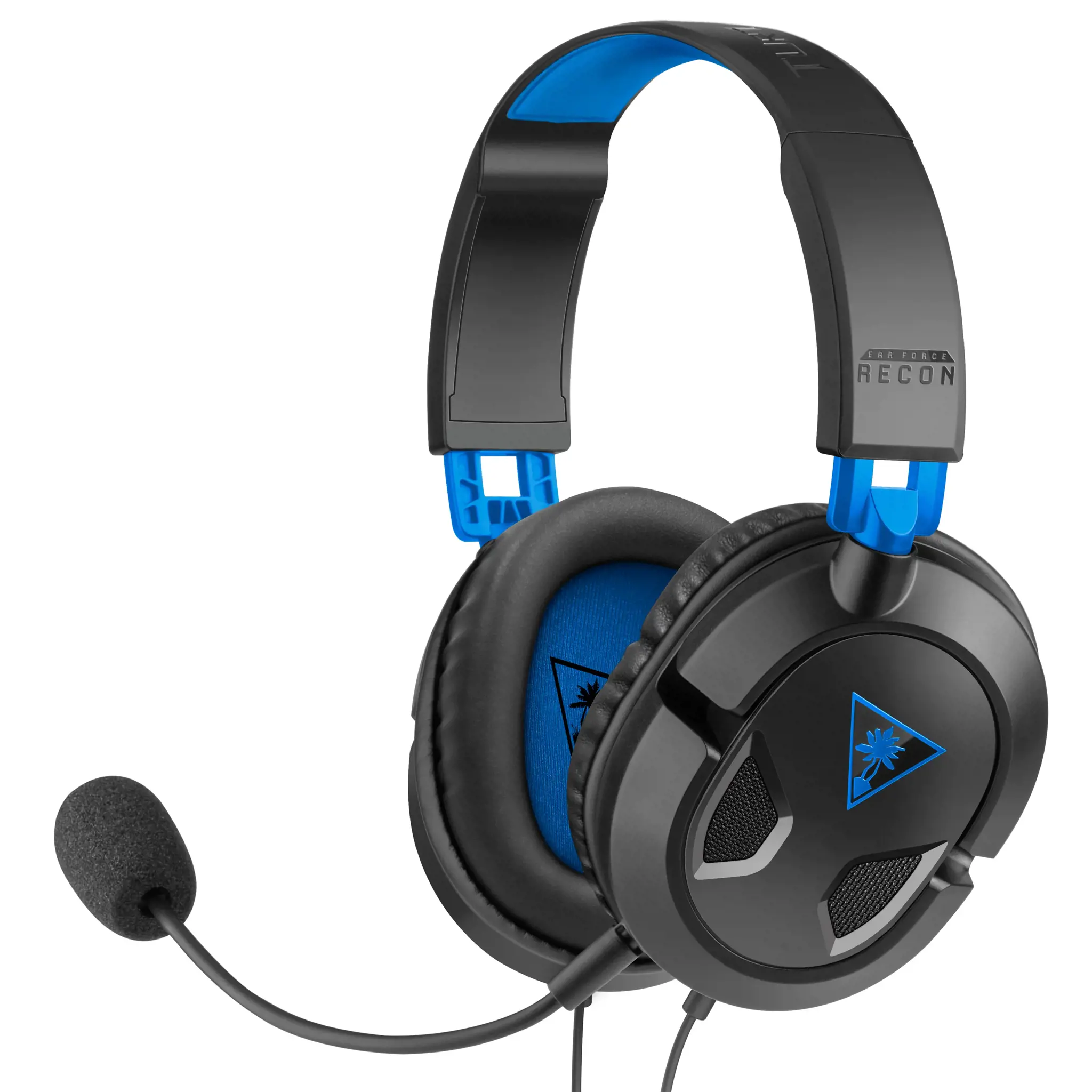 "Turtle Beach Recon 50P" žaidimų ausinės, skirtos "PS4 Pro", "PS4" ir "PS5", laidinės, žaidimų, 20-20000 Hz, 530,7 g, ausinės, juodos, mėlynos