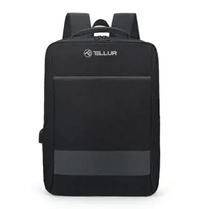 "Tellur" 15,6 nešiojamojo kompiuterio kuprinė "Nomad" su USB prievadu, juoda