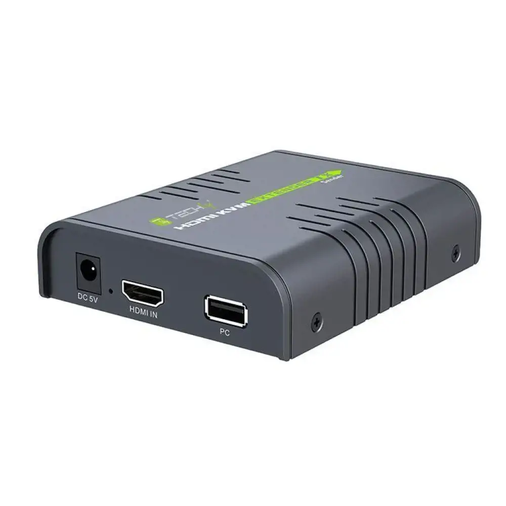 TECHLY 028214 Techly HDMI KVM ilgintuvas su USB (pelė, klaviatūra) iki 120 m Cat5/5e/6 kabeliu