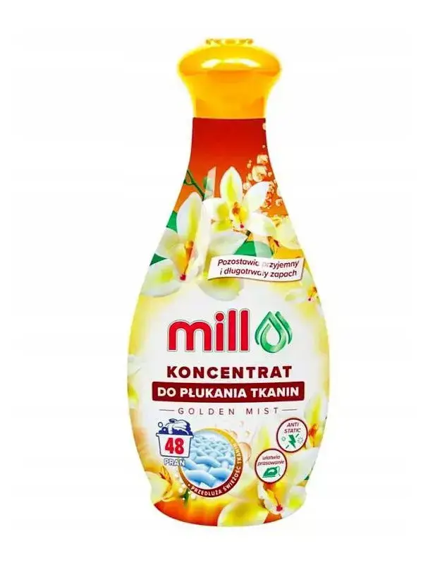 MILL Fabric softener concentrate GOLDEN MIST 1.3 l, 48 rinses