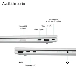 HP EliteBook 8 G1i 16 - Ultra 5-225U, 16GB, 512GB SSD, 16 WUXGA 300-nit AG, 5MP IR cam, WWAN-ready, Smartcard, FPR, US backlit keyboard, 62Wh, Win 11 Pro, 3 years