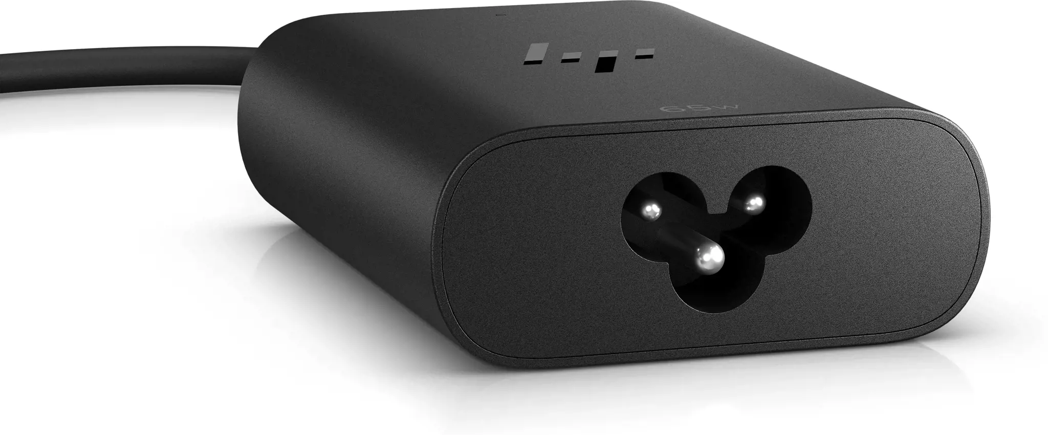 HP 65W GaN USB-C nešiojamojo kompiuterio įkroviklis, vidinis, USB, 1 m, juodas
