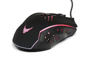 Varr žaidimų USB pelė, reguliuojamas DPI (1200, 1800, 2400 arba 3600 dpi), 6 mygtukai su slinkimo ratuku, 9 spalvų LED apšvietimas su RGB efektu, juoda/raudona, populiari USB-A jungtis, optinė, 1,5 m ilgio laidas, dešinioji, optinė, USB Type-A, 3600 DPI, juoda