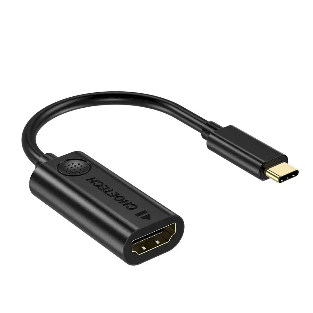 Choetech unidirectional cable adapter USB Type C Thunderbolt 3 (Male) to HDMI 2.0 4K@60Hz (female) black (HUB-H04BK)