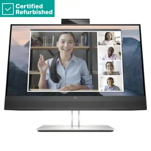 RENEW SILVER HP E24mv G4 FHD Conferencing Monitor - 23.8" 1920x1080 FHD 250-nit 60Hz AG, IPS, HDMI/…