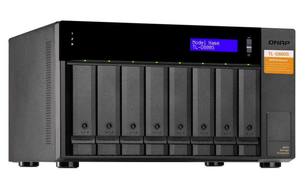QNAP TL-D800S 8-bay desktop SATA JBOD expansion unit