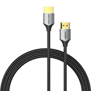 Itin plonas HDMI HD kabelis 3 m Vention ALEHI (pilkas)