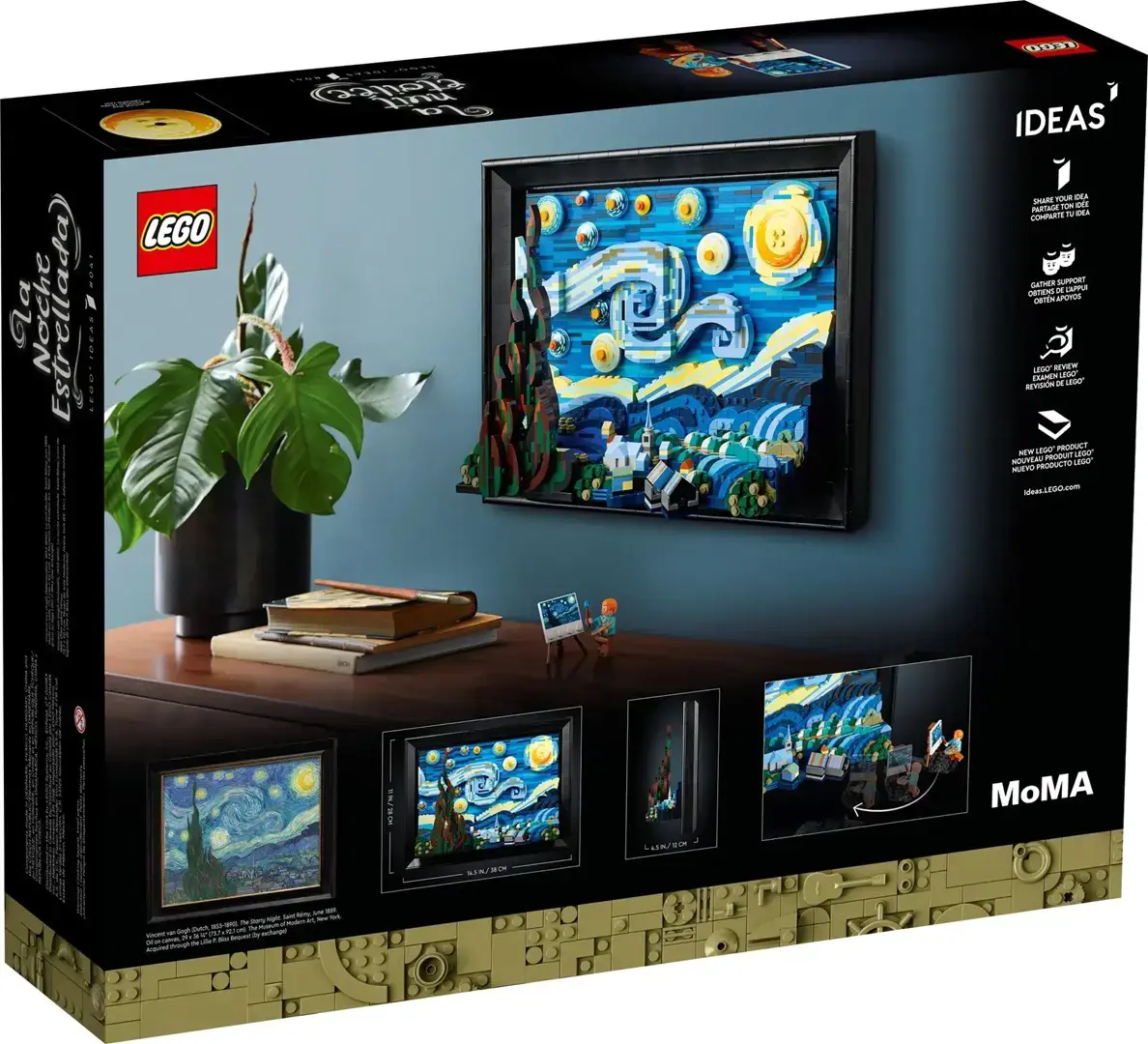 LEGO IDĖJOS 21333 ŽVAIGŽDĖTA NAKTIS - VINCENTAS VAN GOGAS
