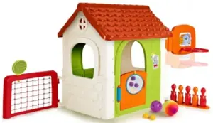 FEBER Activity House daugiafunkcinis namelis 6-in-1 su pridedamais žaidimais, 233 x 133 x 124 (cm)