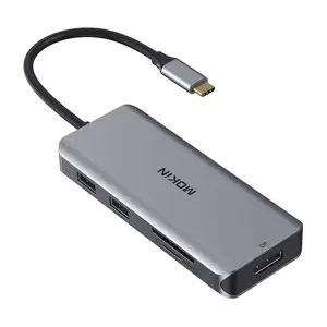 MOKiN Adapter/Docking Station 9 in 1 USB C to 2x USB 2.0 + USB 3.0 + 2x HDMI + DP + PD + SD + Micro…