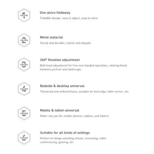 Baseus Otaku universal phone holder tablet stand lazy holder gray (LUZQ000013)