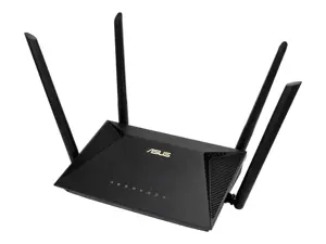 ASUS RT-AX1800U, Wi-Fi 6 (802.11ax), Dual-band (2.4 GHz / 5 GHz), Ethernet LAN, Black, Tabletop router