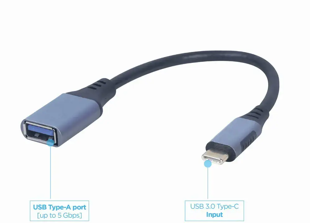 GEMBIRD A-USB3C-OTGAF-01 USB-C į OTG AF adapteris erdviai pilkas