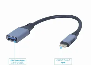 GEMBIRD A-USB3C-OTGAF-01 USB-C į OTG AF adapteris erdviai pilkas