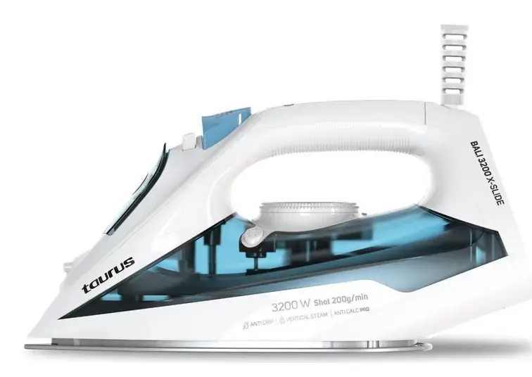 Taurus BALI 3200 X-SLIDE Dry & Steam iron Ceramic soleplate 3200 W Blue, White