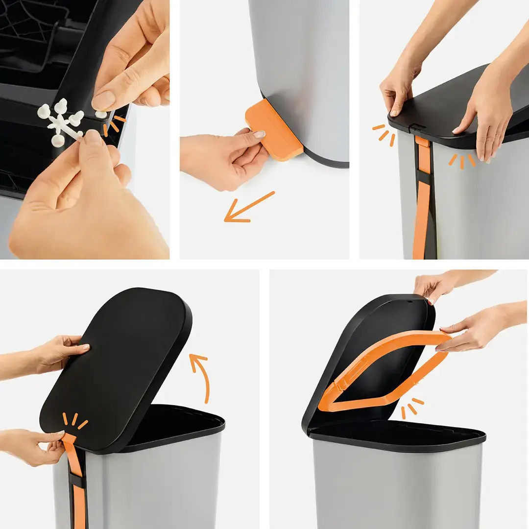 ROTHO Ribo Blue - pedal bin – 35l