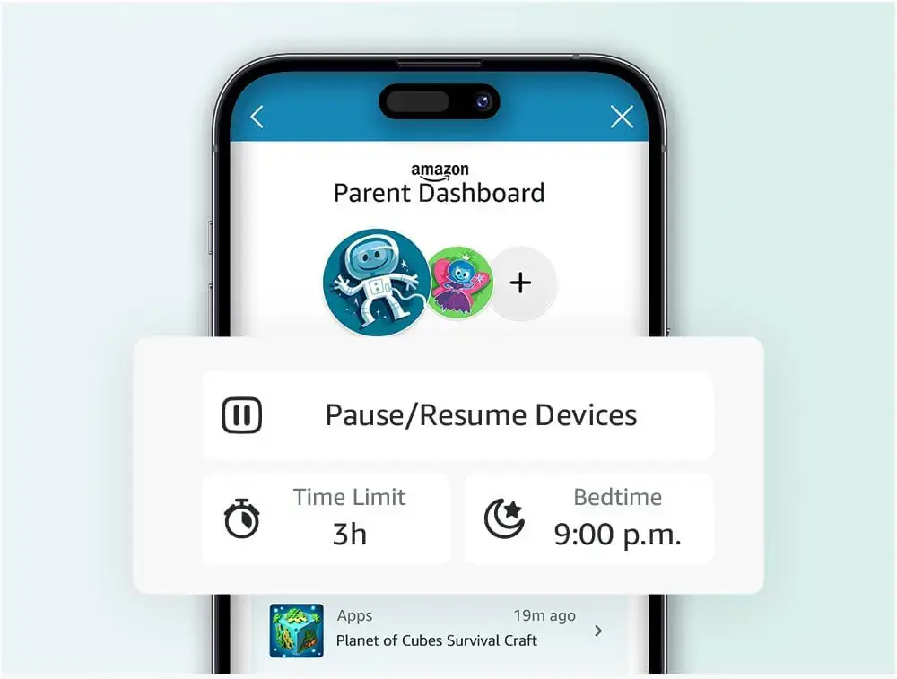 Amazon Fire HD 10 32GB Kids Pro 13th Gen, mint green